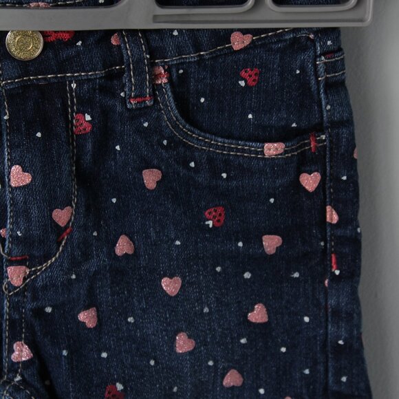 Levi's Size 6x Sparkly Heart Shorts - Picture 2 of 3